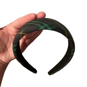 Green Tartan Plaid Headband